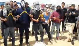 #شاهد وحدة "قص السياج" شرق جباليا شمالي قطاع تتوعد الاحتلال الاسرائيلي في جمعة #الشباب_الثائر