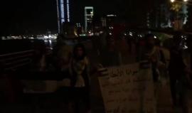 وقفة تضامنية في منطقة عين المريسة في بيروت تضامناً مع الاسرى في سجون الاحتلال