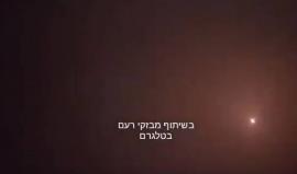 لحظة إطلاق صاروخ من قطاع غزة صوب تل أبيب