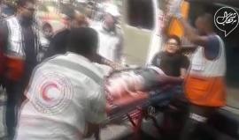 #فيديو اصابة برصاص الاحتلال شرق البريج على حدود وسط القطاع