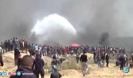 استعداد فلسطيني لمسيرة ذكرى النكبة.
تقرير: صالح الناطور