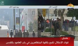 #شاهد #مباشر استمرار المواجهات على المدخل الشمالي لبيت لحم وباب العامود بالقدس عدة مناطق بالضفة الغربية . 
#القدس_عاصمة_فلسطين