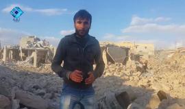 نحو 20 شهيدا ودمار كبير جراء القصف العنيف بالصواريخ الفراغية بقرية باتبو بريف #حلب الغربي