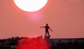 غروب الشمس في غزة، تصوير: شادي سلفيتي