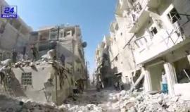 #شاهد الدمار الذي أصاب حي القاطرجي في حلب جراء الغارات الجوية وإخراج طفلة من تحت الأنقاض

تصوير: حلب 24