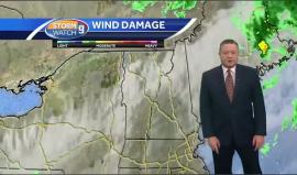 #فيديو ظهور كلبة على الخارطة أثناء النشرة الجوية  في مانشستر الأمريكية