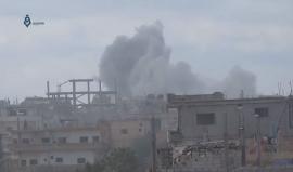 غارات جوية روسية على أحياء درعا البلد