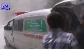 #شاهد اللحظات الأولى بعد سقوط برميلين متفجرين على حي ضهرة عواد في حلب