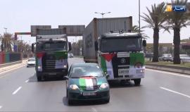 #شاهد | جمعية علماء المسلمين الجزائريين تطلق قافلة الإعانات الرابعة إلى قطاع غزة