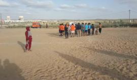 مباراة ودية بين فريق رابطة الفنانين الفلسطينية وفريق منتخب جنوب غزة ضمن فعاليات #مسيرة_العودة_الكبري في مخيم العودة شرق مدينة غزة
بث إيهاب عدس