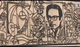 الفنان يوسف كتلو يصمم جداريات تحمل أفكارا نضالية‎ ‎‏- فداء نصر