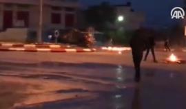 #شاهد الشبان يهاجمون قوات الاحتلال خلال انسحابها من جنين صباح اليوم