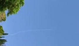 #فيديو القناة العاشرة تنشر فيديو لاعتراض جسم في شمال فلسطين المحتلة قبل قليل