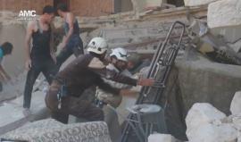 استشهاد طفلين و إصابة إمرأة و طفلة بجروح إثر القصف الجوّي الذي استهدف حي طريق الباب في #حلب