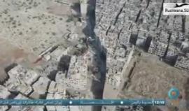 مشاهد جوية للدمار الهائل في مخيم #اليرموك جنوب #دمشق
تقرير: قناة القدس