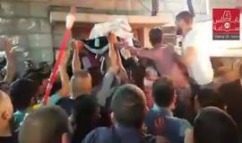 #شاهد
 لحظة وصول جثمان الشهيد أحمد غزال من نابلس إلى مستشفى رفيديا بعد استلامه من قوات الاحتلال