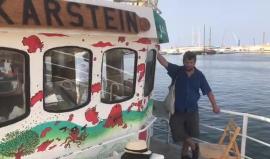 لقاء مع الدكتور ديفيد هيب متسق اللجنة الاعلامية لتحالف اسطول الحرية الذي سينطلق بعد قليل من جزيرة صقلية