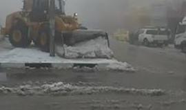 الثلوج في منطقة راس الجورة بالخليل صباح اليوم