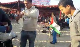 مخيم العودة شرق جباليا شمال القطاع .

بث أنس الشريف..