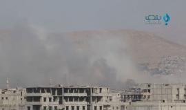 #شاهد | الطيران الحربي يغير على حي القابون في دمشق قبل قليل