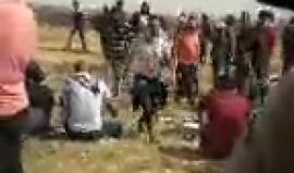 الان 
من شمال شرق جباليا بلقرب من السياج الزائل 
#بث||محمد المصري