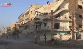 دمار جراء القصف المتواصل على حي الوعر المحاصر في #حمص