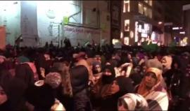 #شاهد  من الوقفة الاحتجاجية  على ما يحصل في #حلب أمام القنصلية الروسية في شارع الاستقلال بإسطنبول