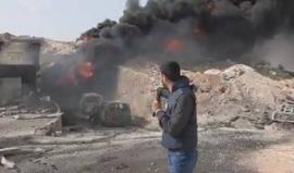 #شاهد الطيران الحربي يقصف النقطة الطبية في بلدة معرزيتا بريف ادلب ويخرجها عن الخدمة كليا

تقديم: هادي العبد الله 

تصوير: محمد الضاهر