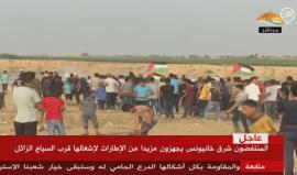 #مباشر توافد اعداد كبيرة من المتظاهرين الى خيام العودة على حدود قطاع غزة ضمن جمعة #مسيراتنا_مستمرة