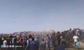 #شاهد لحظة اسقاط طائرة تابعة للاحتلال بواسطة طائرة ورقية شرق غزة
#مليونية_القدس
#مسيرة_العودة