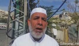 كلمة الشيخ ناجح بكيرات رئيس اكاديمة الاقصى للوقف والتراث يوصي في عدة نقاط للمقدسين بعد صلاة الجمعه ببلدة سلوان