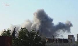 مشاهد للغارات الجوية الروسية على مدينة #عندان بريف #حلب الشمالي
تصوير: عدنان مدلج