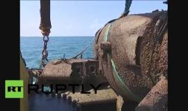 انتشال طائرة الحرب العالمية الثانية من مضيق كيرتش