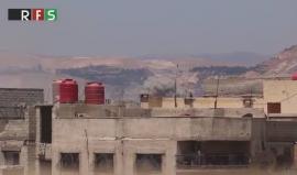 #شاهد القصف الجوي العنيف من قبل الطيران الروسي والأسدي على حي جوبر الدمشقي