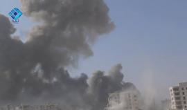 شاهد جانب من الاشتباكات العنيفة التي دارت بين جيش الفتح وقوات الأسد في حي جمعية الزهراء غربي حلب