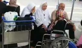 #مباشر   وصول الرحلة الخامسة من حجاج #غزة إلى مطار القاهرة الدولي