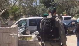 #شاهد | قوات الاحتلال تعتقل الشاب حمزة محلس أثناء استماعه لخطبة الجمعة باب الاسباط أحد أبواب المسجد الأقصى قبل قليل.