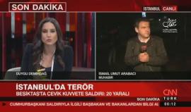 الرئيس التركي رجب طيب أردوغان يتلقى معلومات من المسؤولين حول آخر التطورات المتعلقة بالتفجير الذي وقع قرب ملعب فودافون أرينا بمنطقة بشيكطاش في إسطنبول