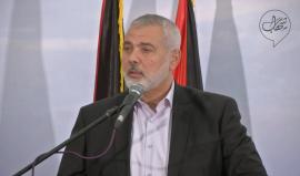 #تسجيل قيادة المكتب السياسي لحركة حماس تلتقي الوجهاء وقادة الفصائل بغزة