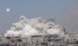 قوات النظام تستمر بقصفها الجوي والصاروخي على حي طريق السد ومخيم درعا
تصوير نبأ