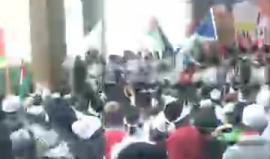 كلمة رئيس الوزراء الماليزي  من بوتراجايا 
Mass Rally in support of AlQuds in Putrajaya -Malaysia