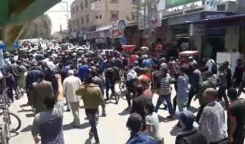 #شاهد  تشييع جثمان الشهيد ثائر الزريعي والذي استشهد خلال العمل في أحد أنفاق المقاومة وسط قطاع غزة
تصوير: حازم مزيد