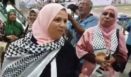 ماذا قالت المحامية والنائبة التونسية لطيفة حباشي قبيل انطلاقها للمشاركة في اسطول الحرية النسوي لكسر الحصار عن غزة؟