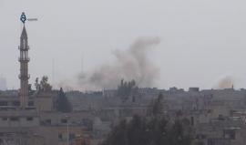 قصف الطيران الحربي على بلدتي تلدو وعقرب شمال #حمص