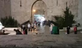 #شاهد أجواء مباشره من درجات باب العامود في #القدس المحتله