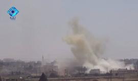 #شاهد لحظة سقوط برميل متفجر على مدينة حريتان في حلب 

وكالة ثقة