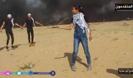 دبكة فلسطينية بمشاركة شرق غزة خلال مواجهات مسيرة العودة الكبرى