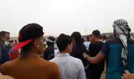 #مباشر تقدم وحدة الكوشوك لإشعال اطارات السيارات شرق خانيونس