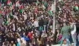 #شاهد مسيرة العاصمة الأردنية عمان قبل قليل نصرة للقدس