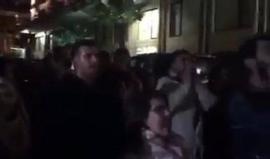 #شاهد احتجاجات أمام السفارة الفلسطينية في بيروت ضد التنسيق الأمني بين سلطة رام الله والاحتلال